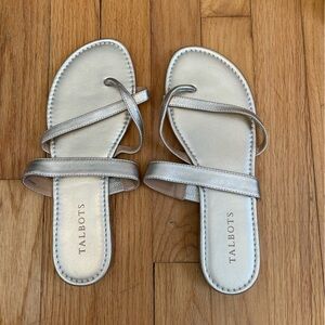 Talbots Gold/Metallic Sandals Size 8